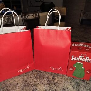 Miracle Red Gift Bags and SantaRex Cups